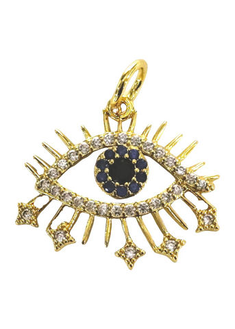 Allison Avery  Evil Eye Charm - Gold