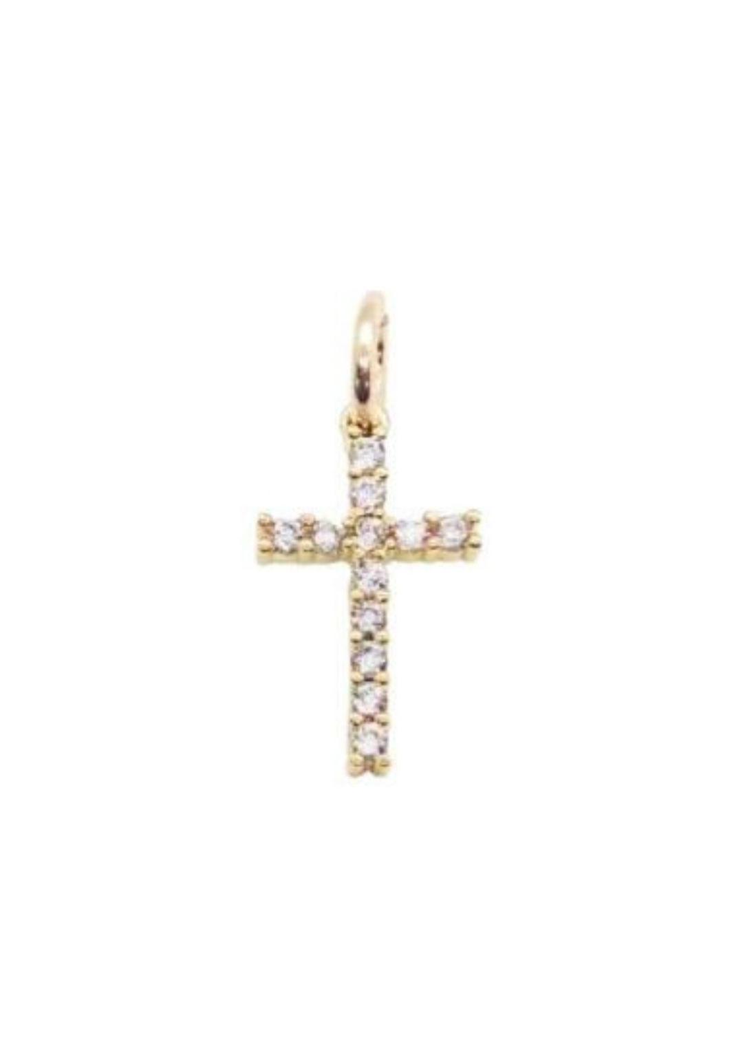 Allison Avery Cross Charm - Gold