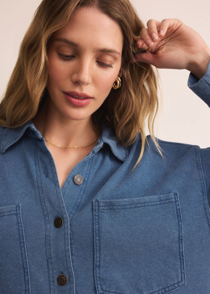 Z Supply All Day Knit Denim Jacket