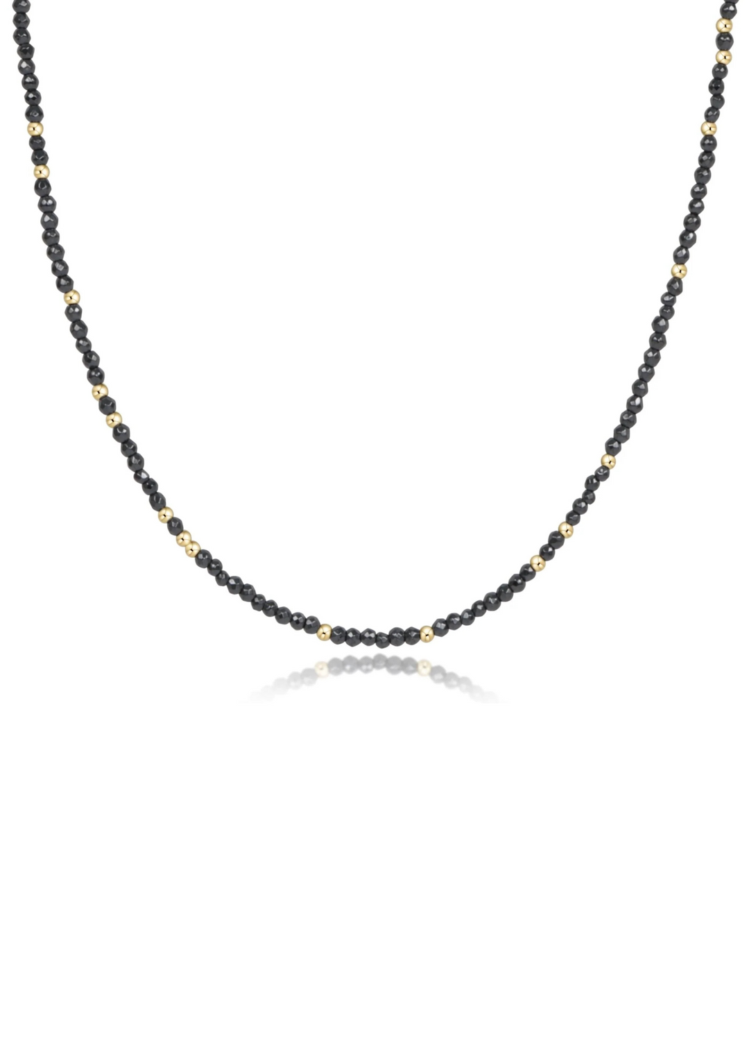 15" Choker Hope Unwritten Gemstone - Faceted Hematite