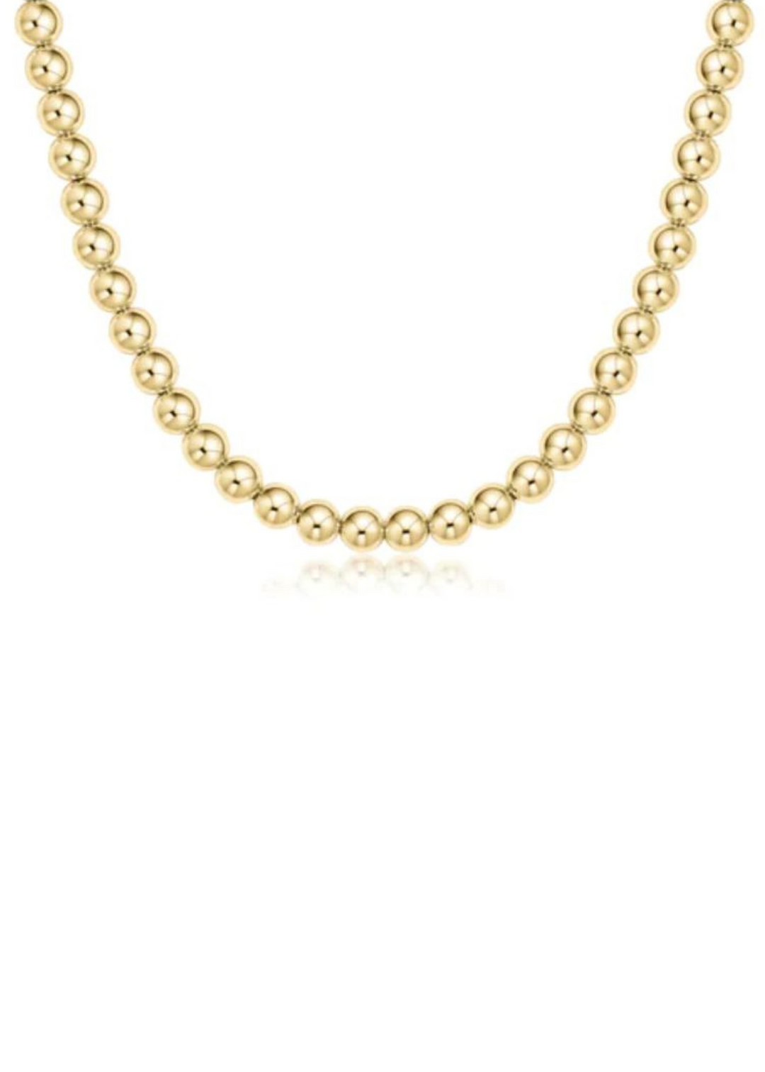 15" Choker Classic Gold - 6mm Bead