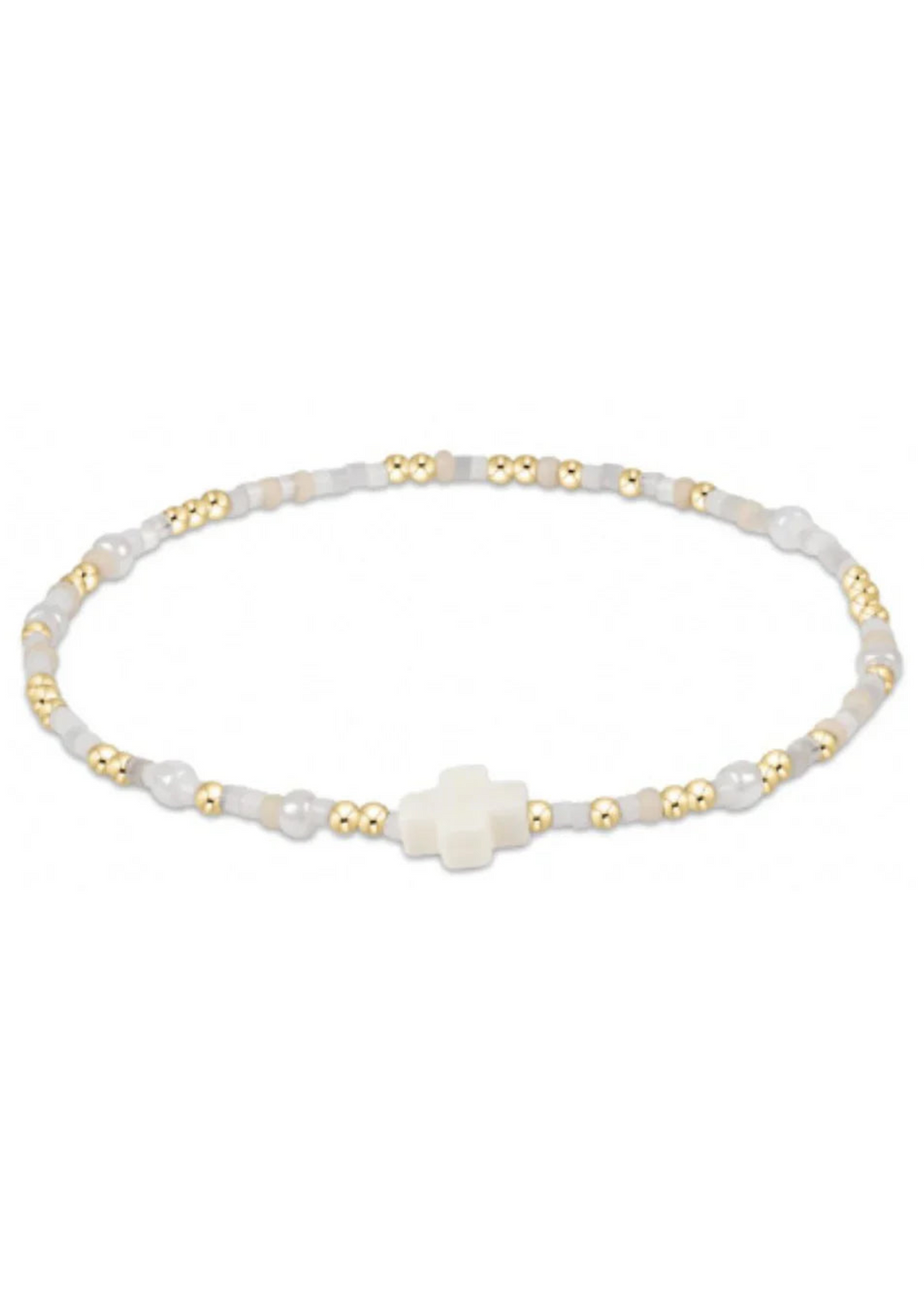 Hope Unwritten Signature Cross Bracelet - Call Me On My Shellphone