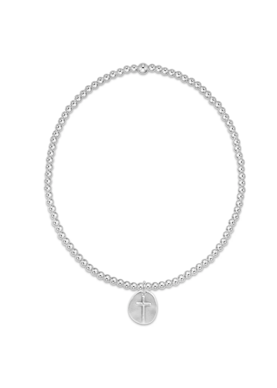 enewton Design Classic Sterling 2mm Bead Bracelet - Inspire Love Small Sterling Charm