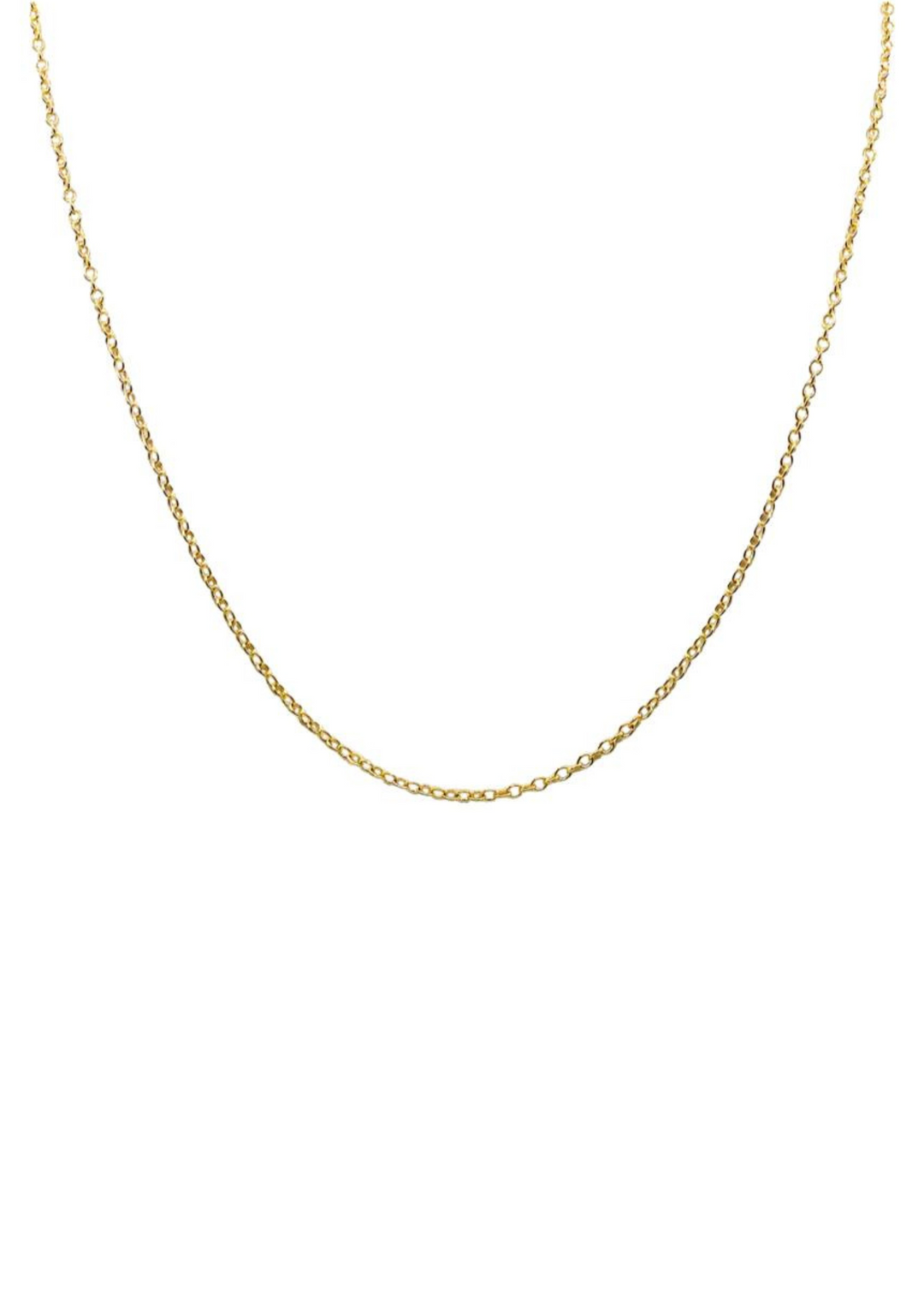 Allison Avery 18" Goddess Charm Bar Cable Chain - Gold