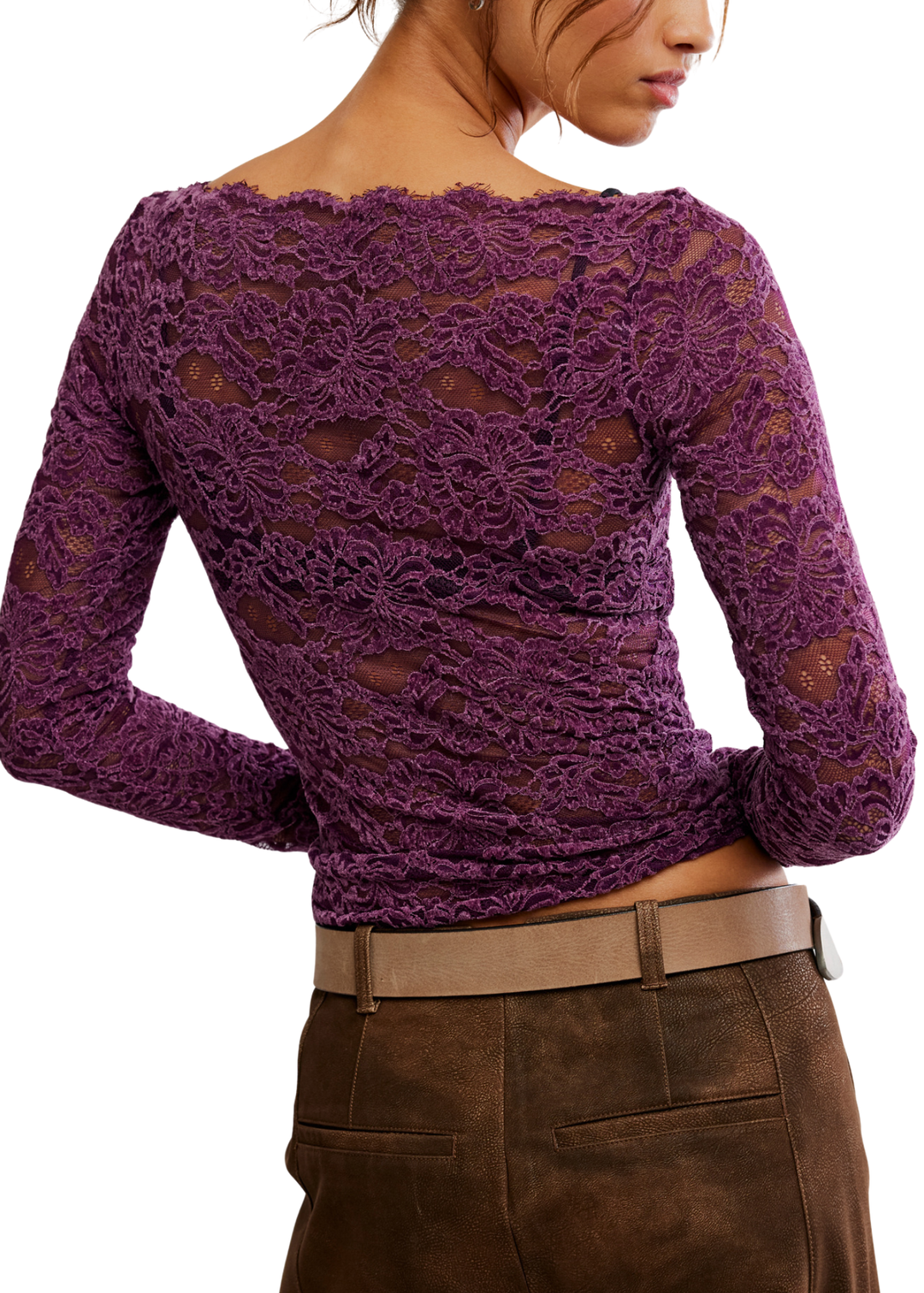 Free People Raising Eyebrows Lace Top