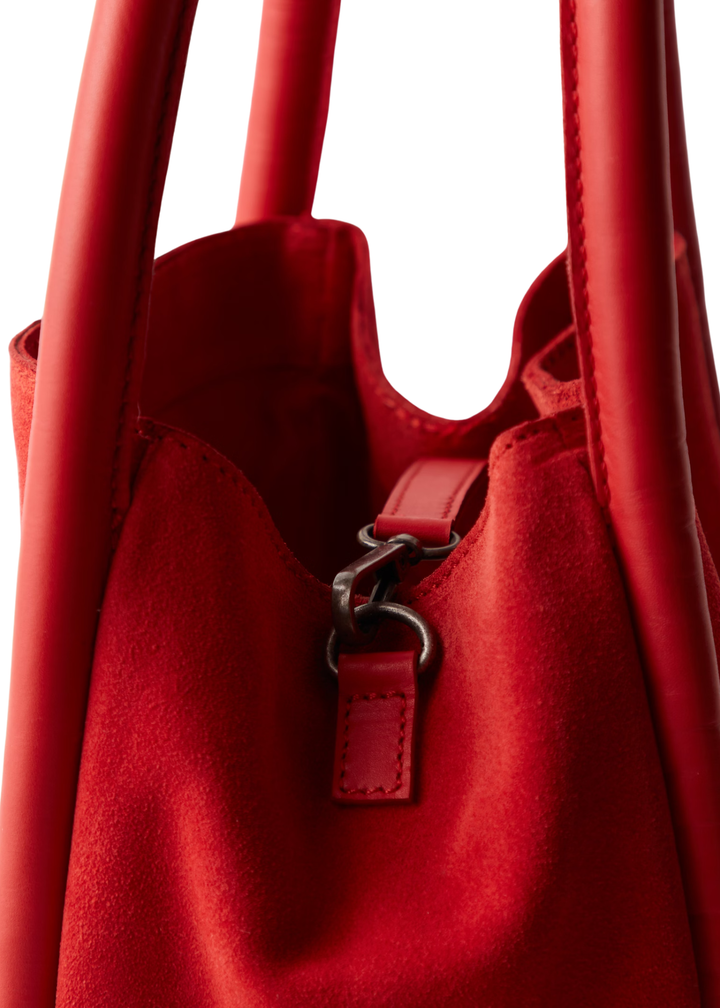 Free People Barlow Bucket Bag - Goji