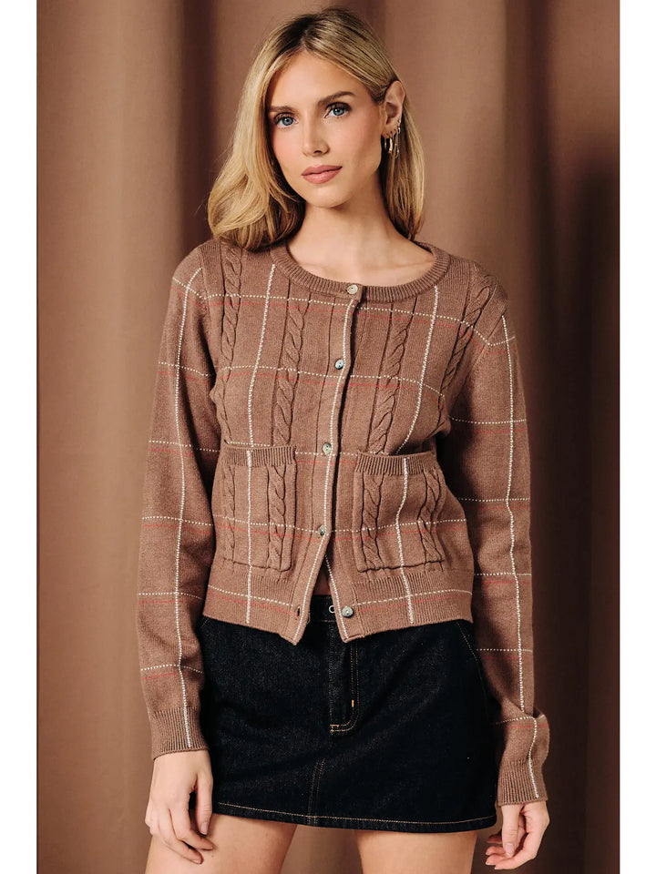 Julia Plaid Cardigan