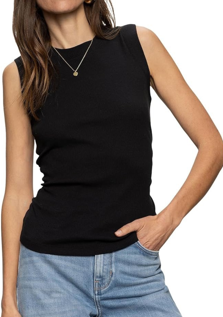 Sanctuary Clothing Ribbed Ruched Tank