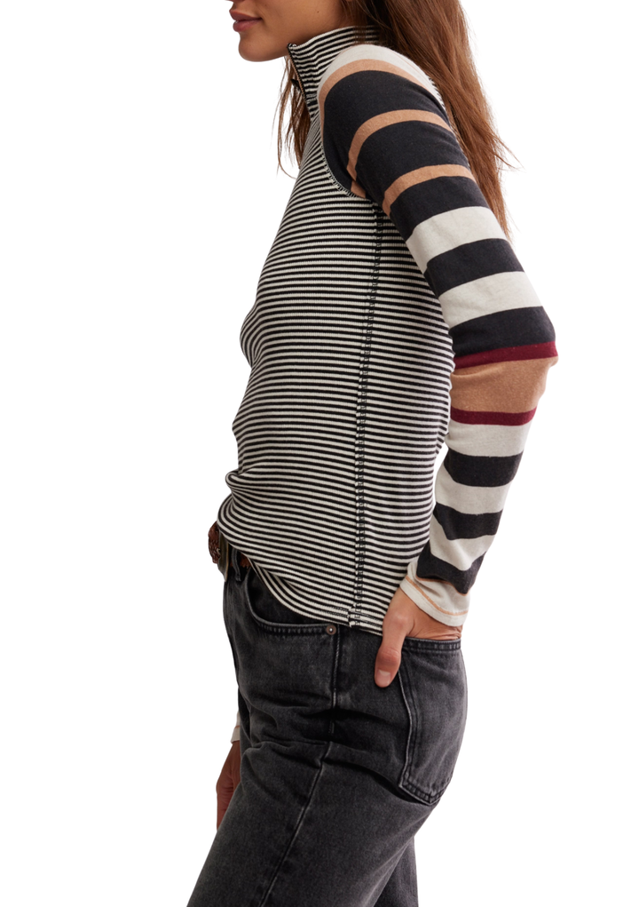 Free People Avery Zip Up Top