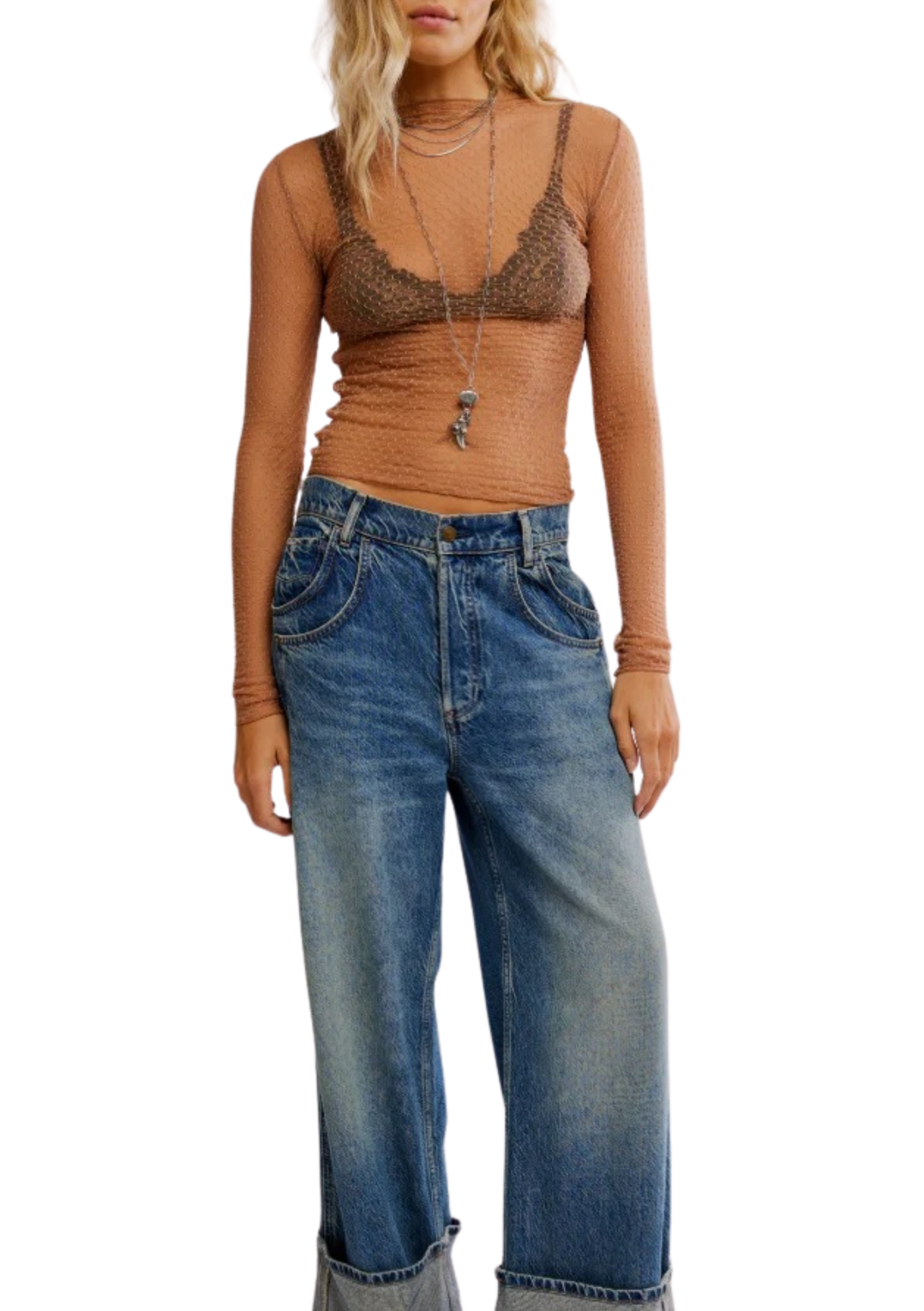 Free People Minding My Business Top - Soft Wood