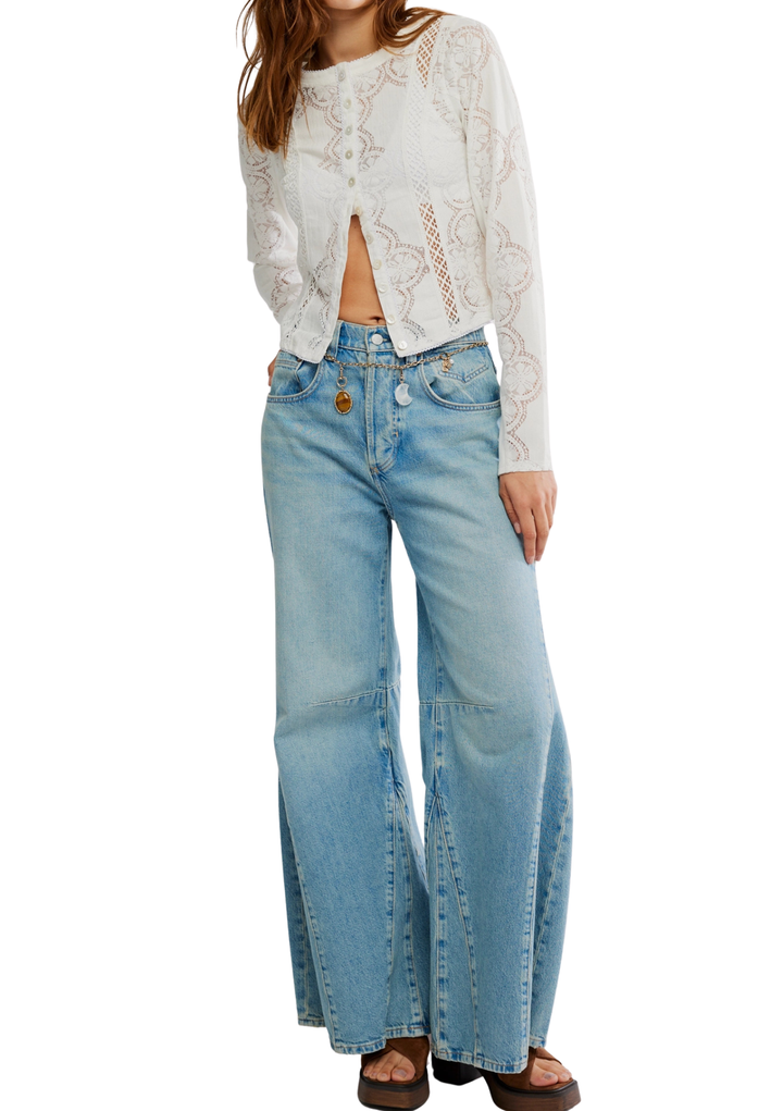 Free People Jae Knit Long Sleeve Top