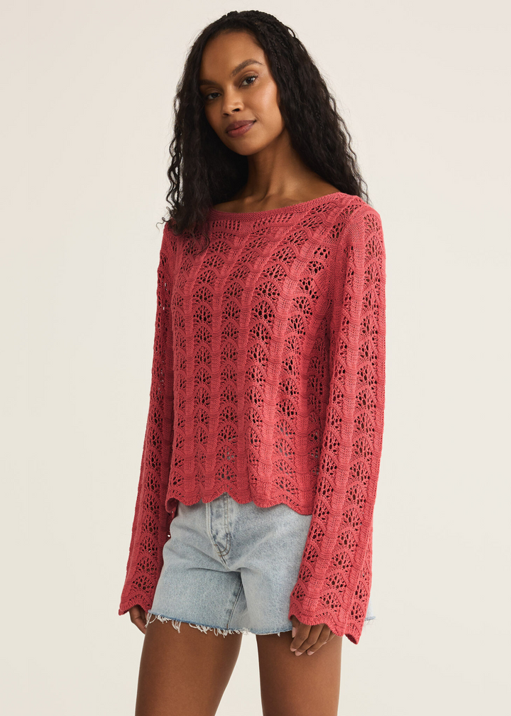 Z Supply Azura Crochet Sweater