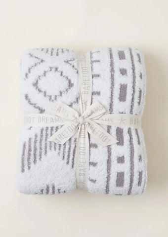 CozyChic Artisan Throw - Cream/Beach Rock