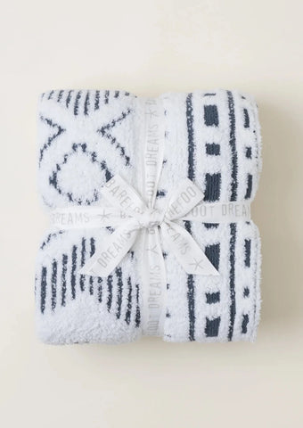 CozyChic Artisan Throw - Pearl/Smokey Blue
