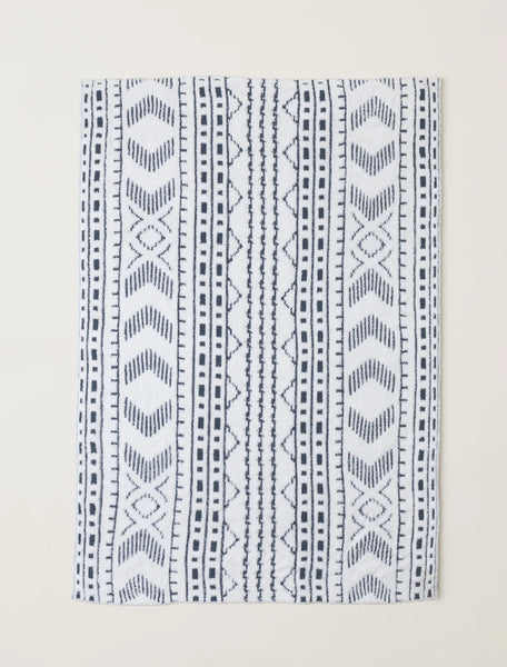 CozyChic Artisan Throw - Pearl/Smokey Blue