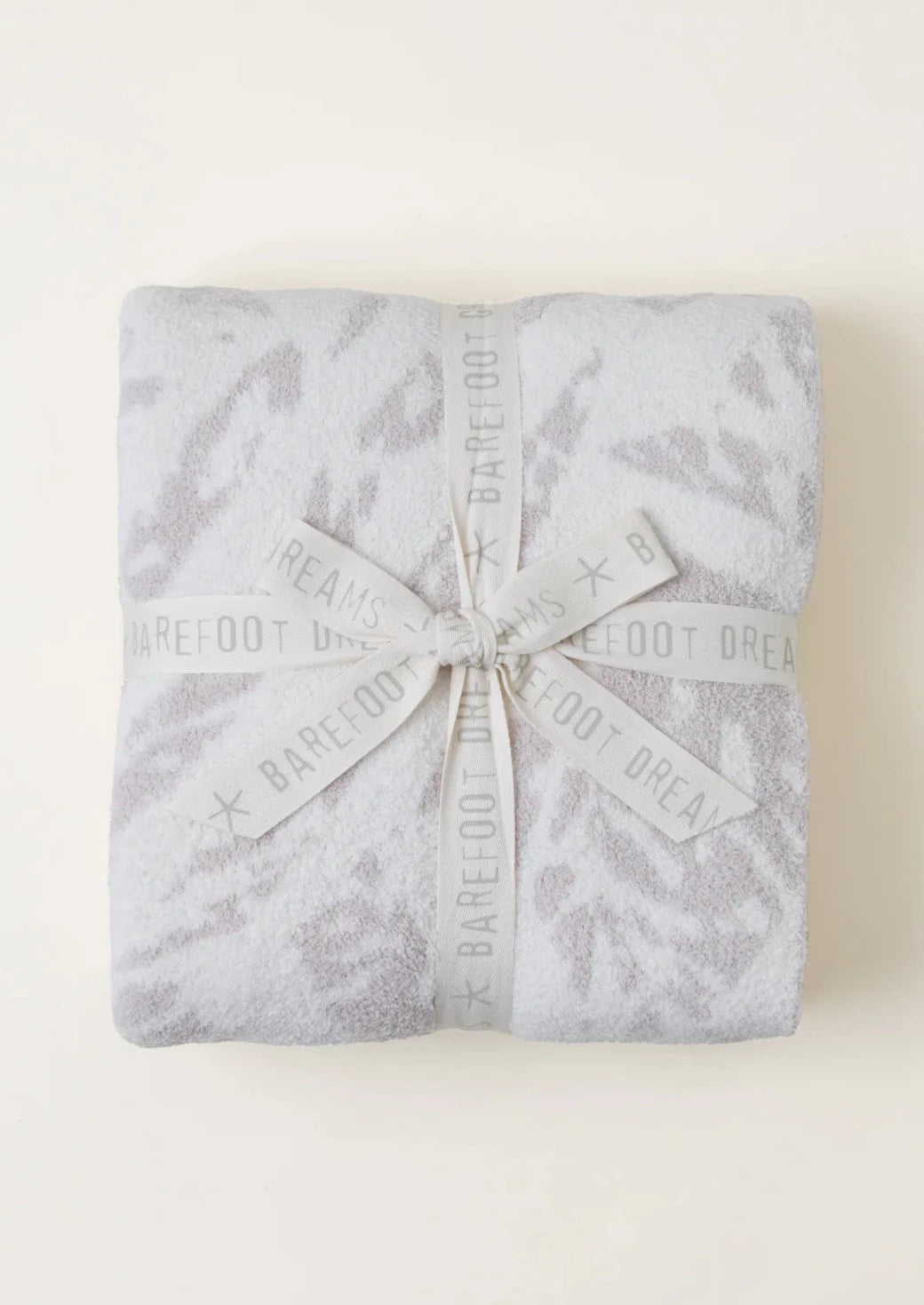 CozyChic Animal Stripes Throw - Cream/Stone