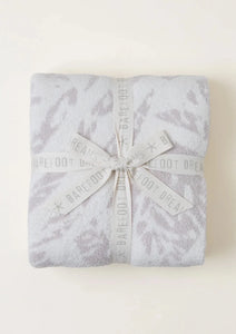 CozyChic Animal Stripes Throw - Cream/Stone