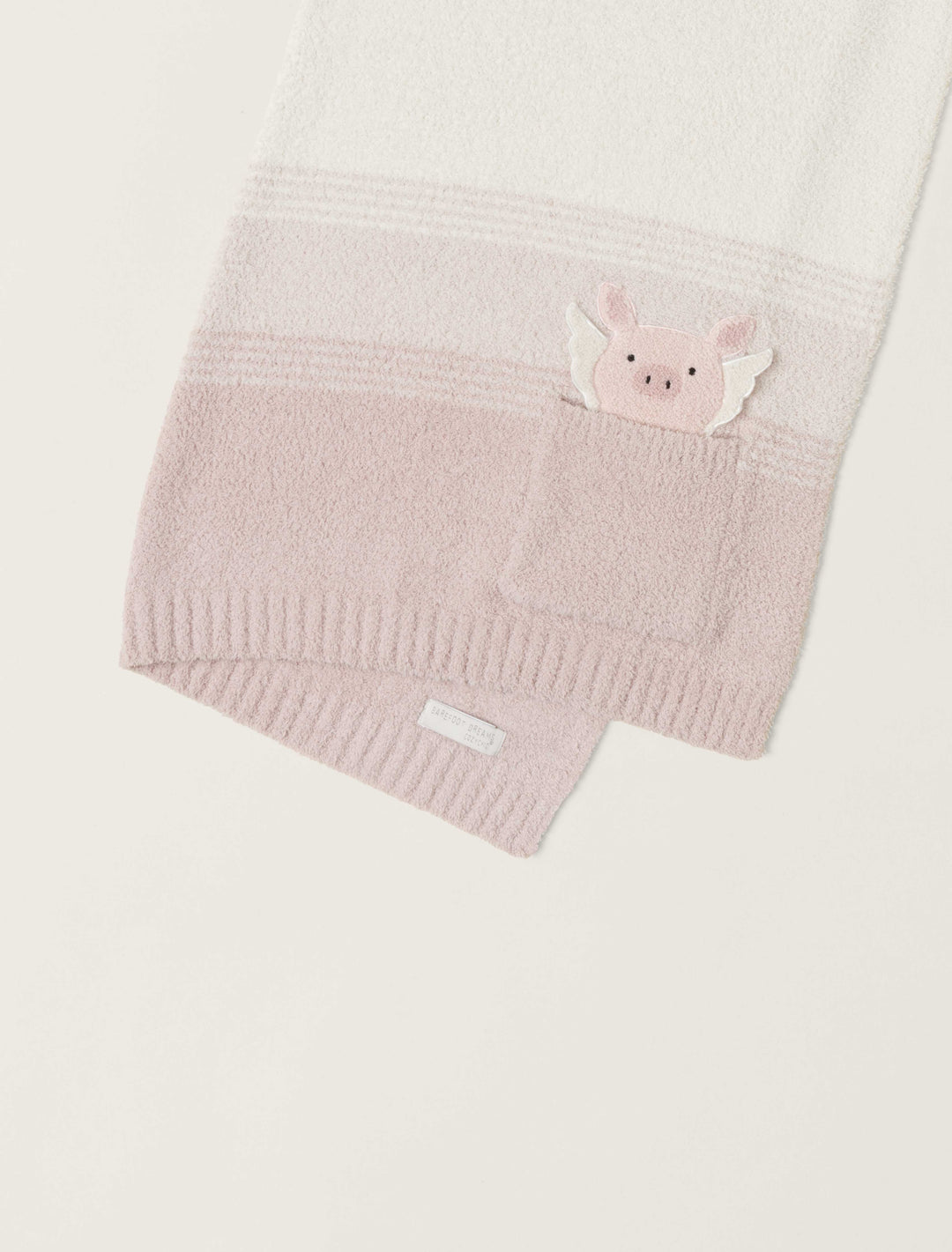 Barefoot Dreams CozyChic Flying Pig Stroller Blanket - Cream Multi