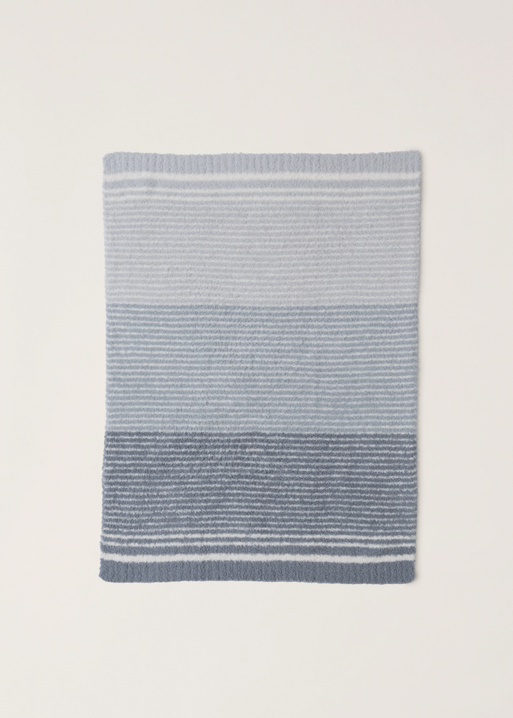 Barefoot Dreams CozyChic Gradient Stripe Stroller Blanket - Platinum Multi