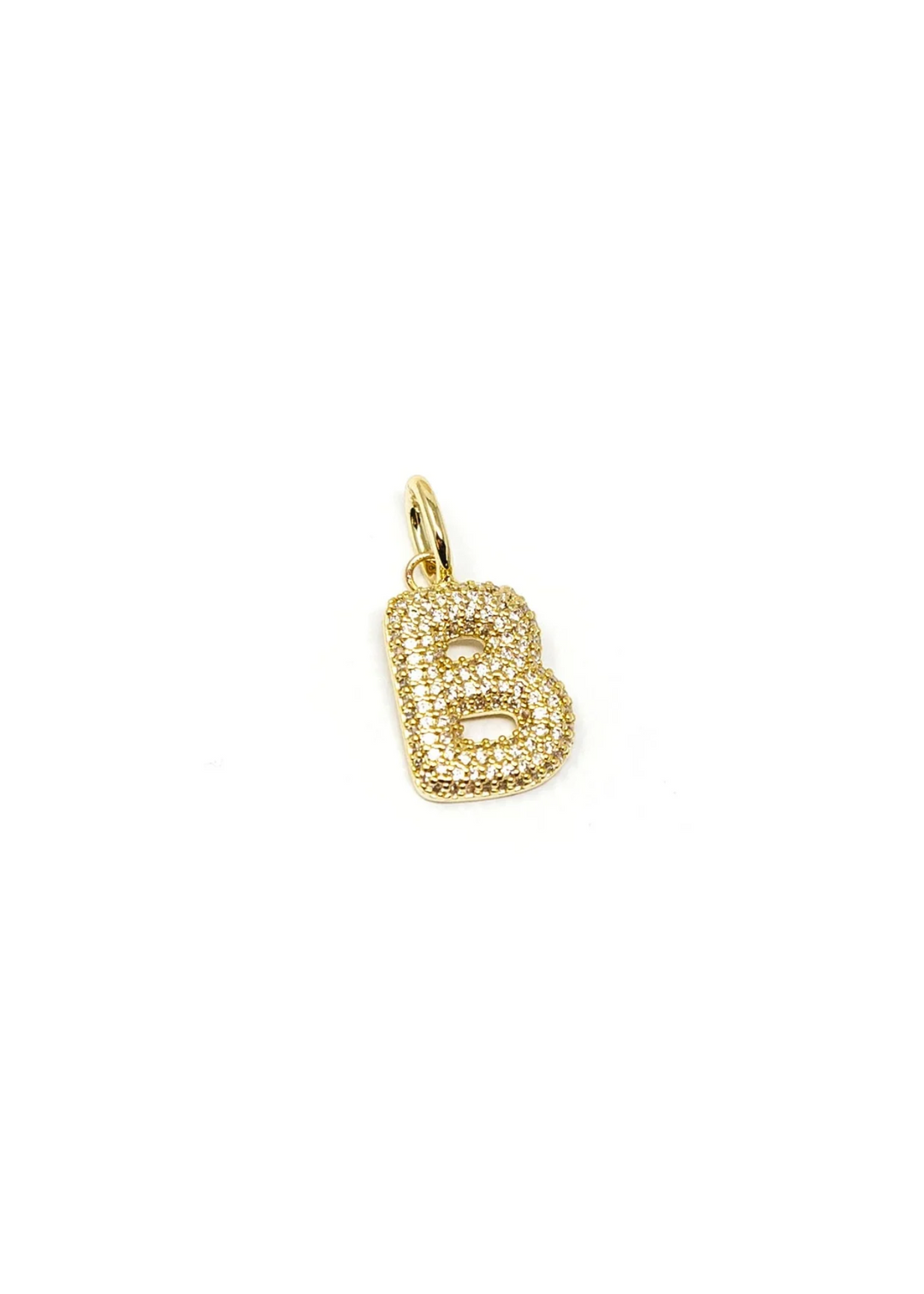 The Sis Kiss Bubble Letter Initial Charm