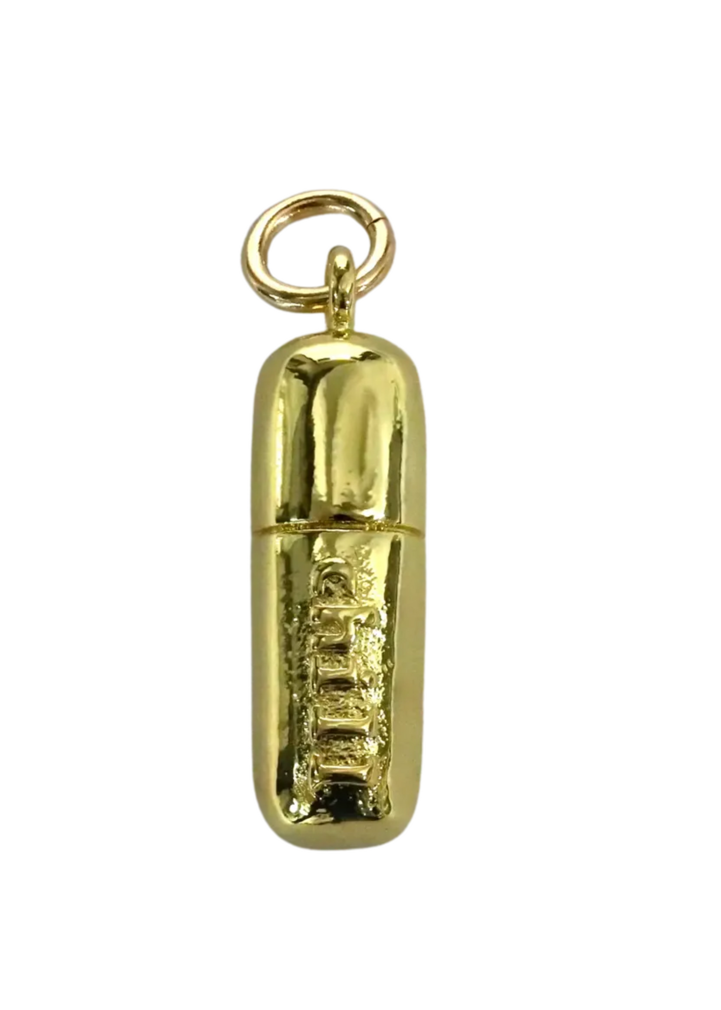 Chill Pill Charm - Gold