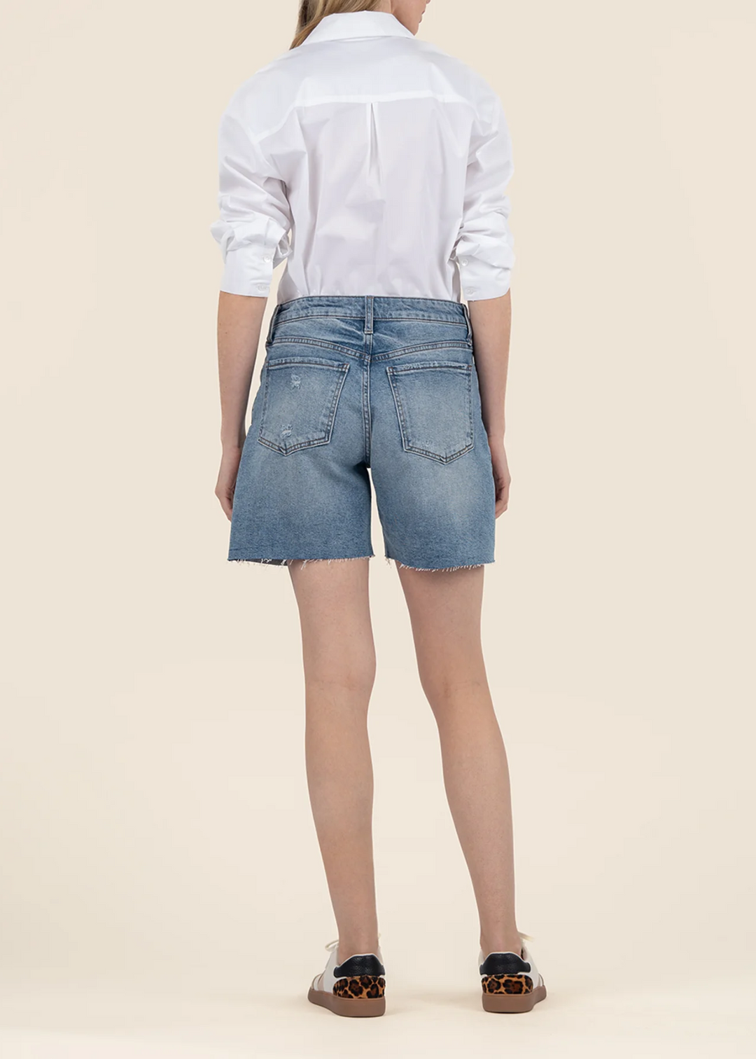 Kut From the Kloth Hailey High Rise Short w/ Raw Hem