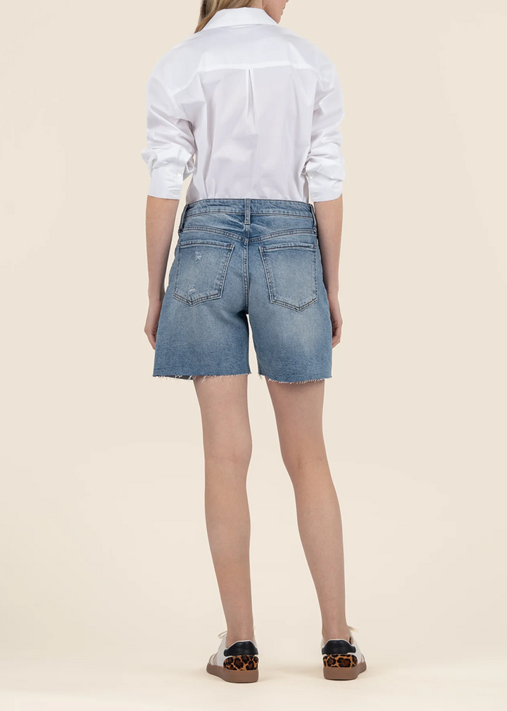 Kut From the Kloth Hailey High Rise Short w/ Raw Hem