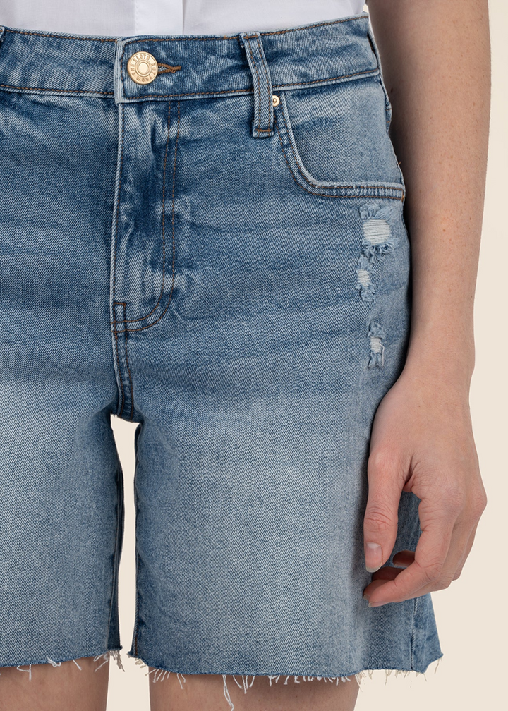 Kut From the Kloth Hailey High Rise Short w/ Raw Hem