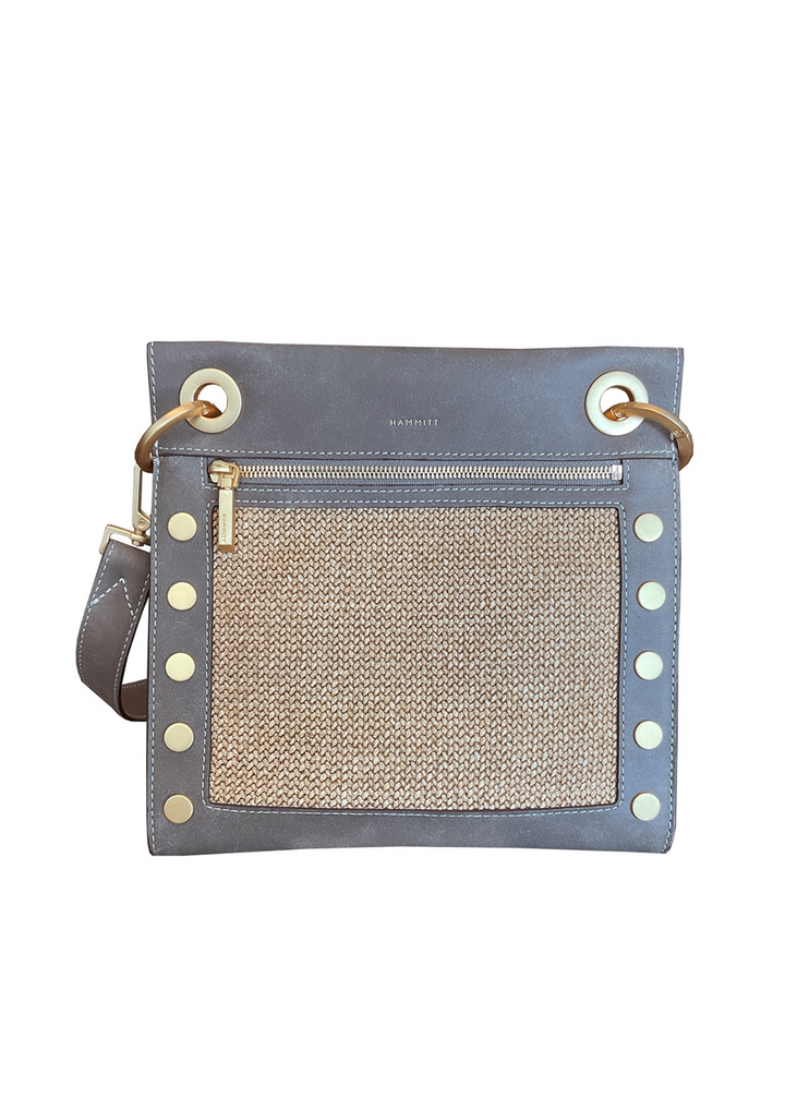 Hammitt Tony Medium Bag - Pewter Raffia