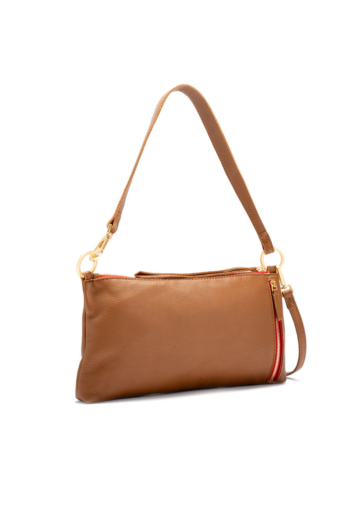 Hammitt Kyle Handbag - Mahogany Pebble
