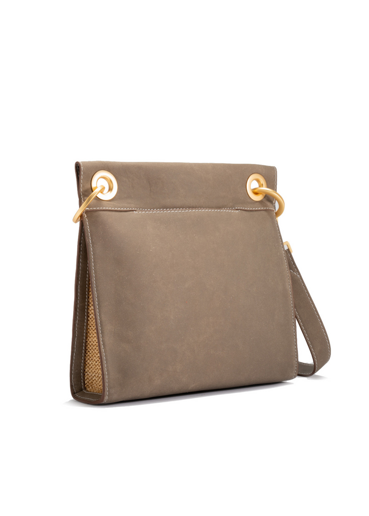 Hammitt Tony Medium Bag - Pewter Raffia
