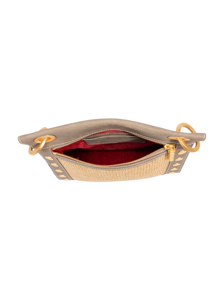 Hammitt Tony Medium Bag - Pewter Raffia