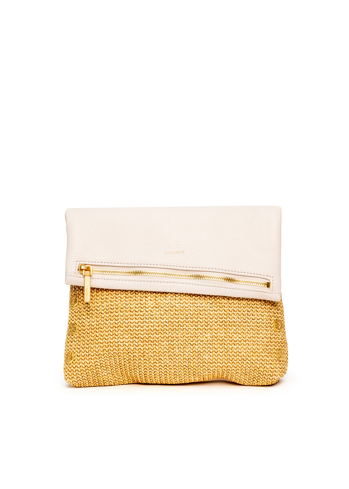 Hammitt VIP Medium Handbag - Calla Lily White Raffia