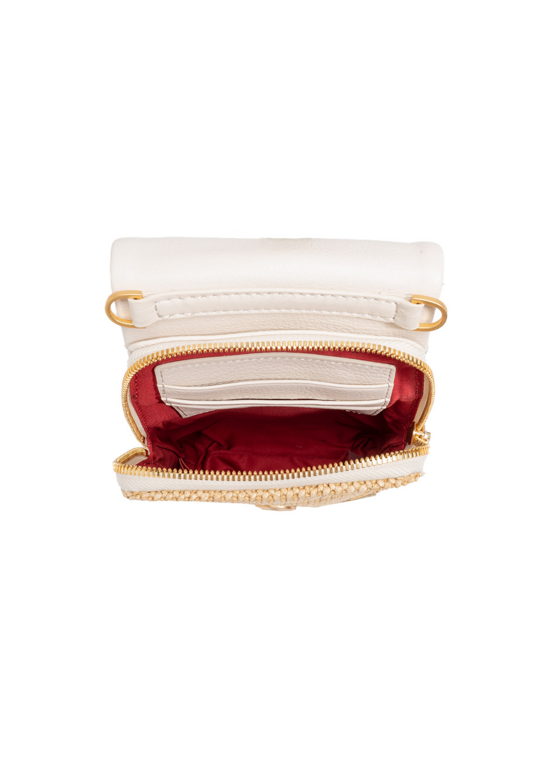 Hammitt VIP Mobile Bag - Calla Lily White Raffia
