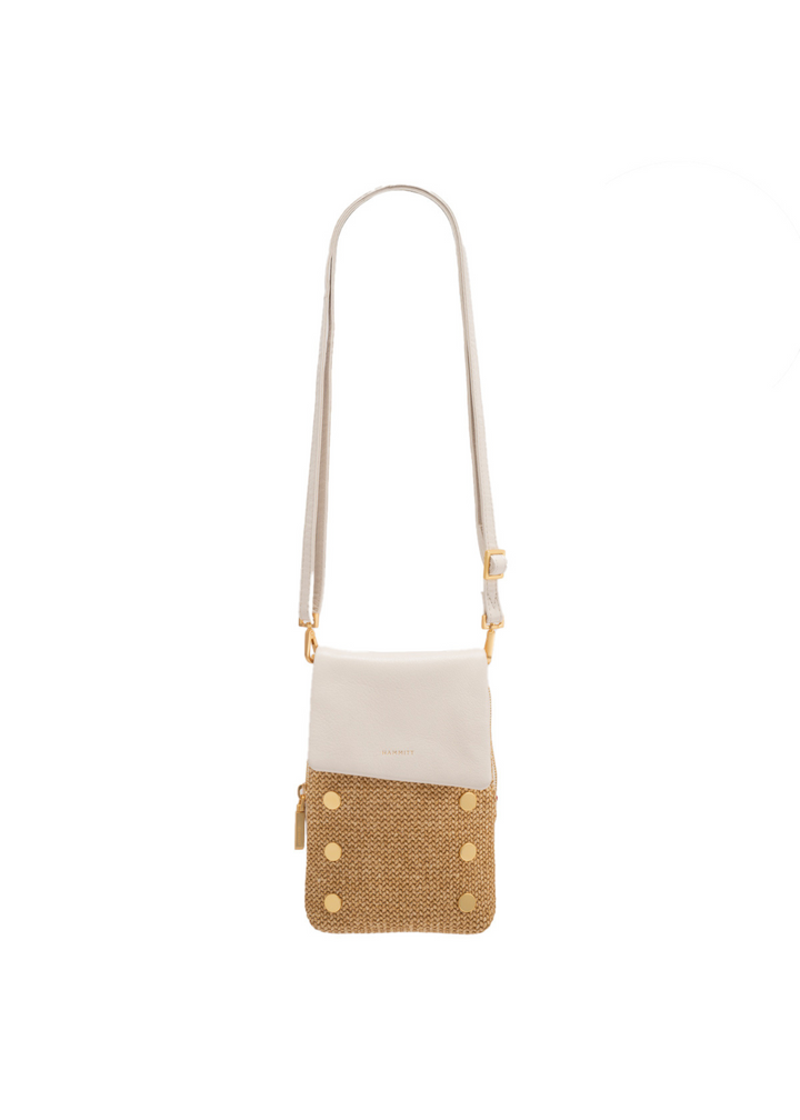 Hammitt VIP Mobile Bag - Calla Lily White Raffia