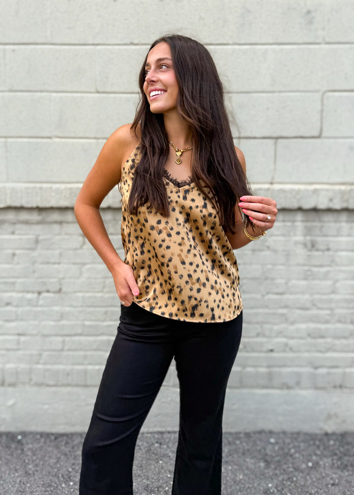 Lottie Leopard Lace Tank