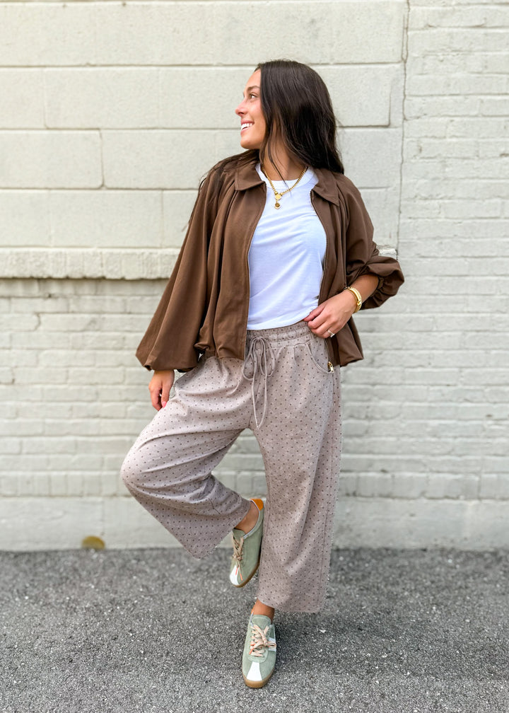 Patty Polka Dot Barrel Pants