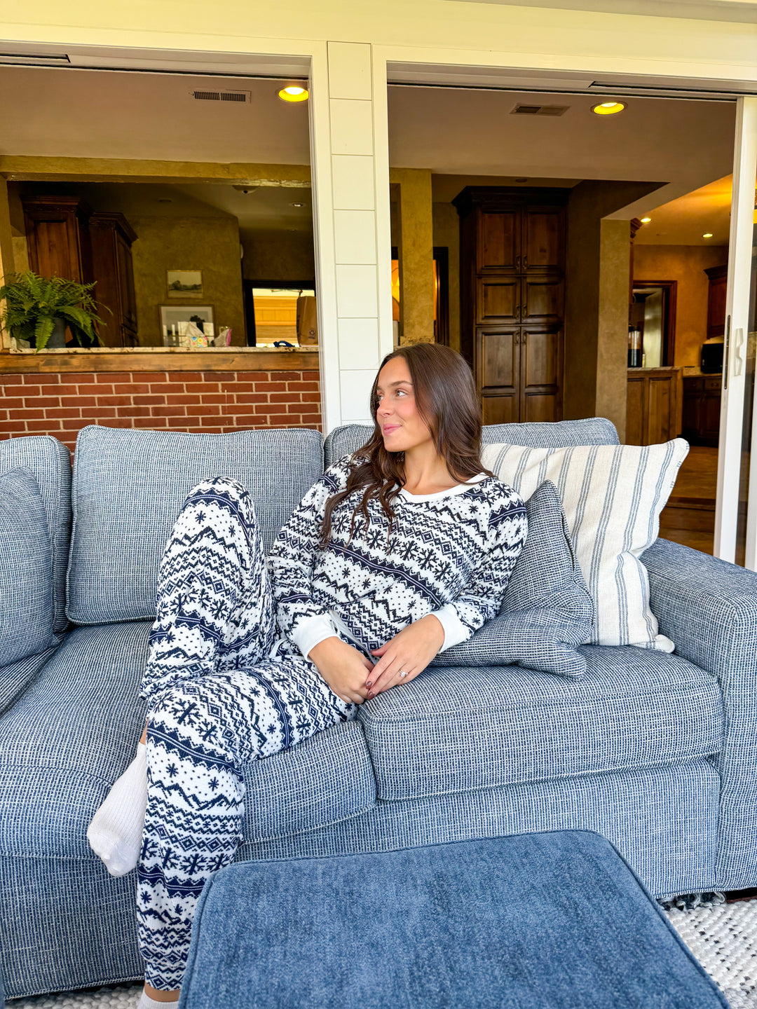 Z Supply Slopes Fairisle Long Sleeve Top