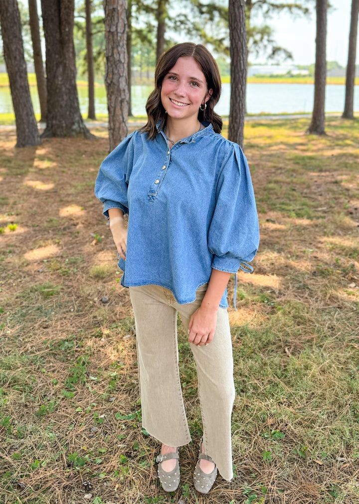 Diana Denim Top