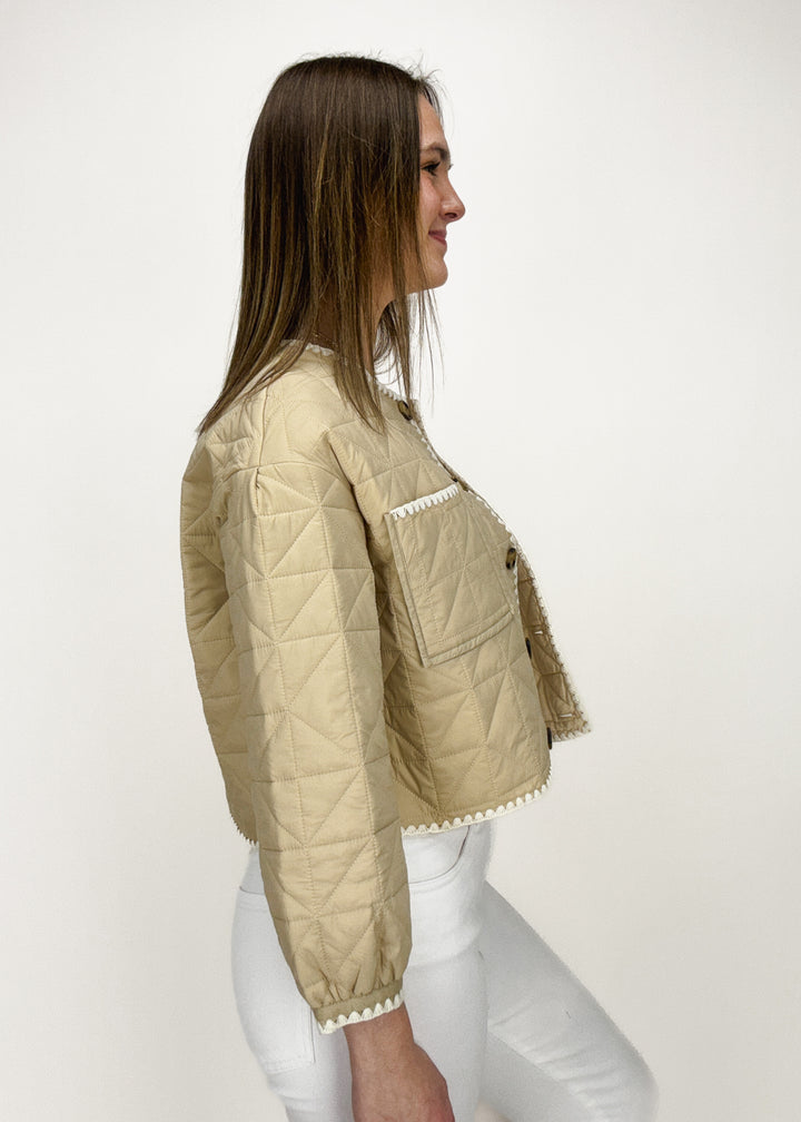 Dolce Cabo Roxanne Whip Stitch Cropped Jacket