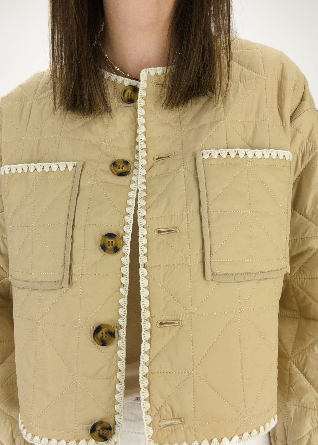 Dolce Cabo Roxanne Whip Stitch Cropped Jacket