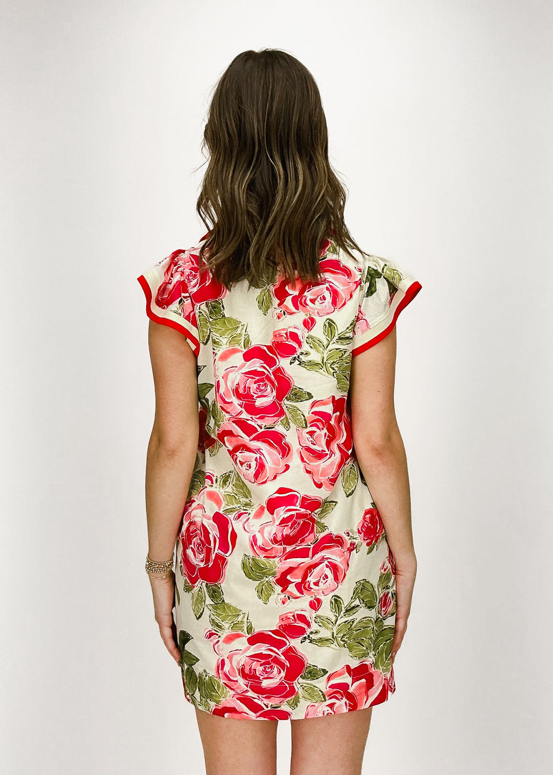 Rose Collared Dress