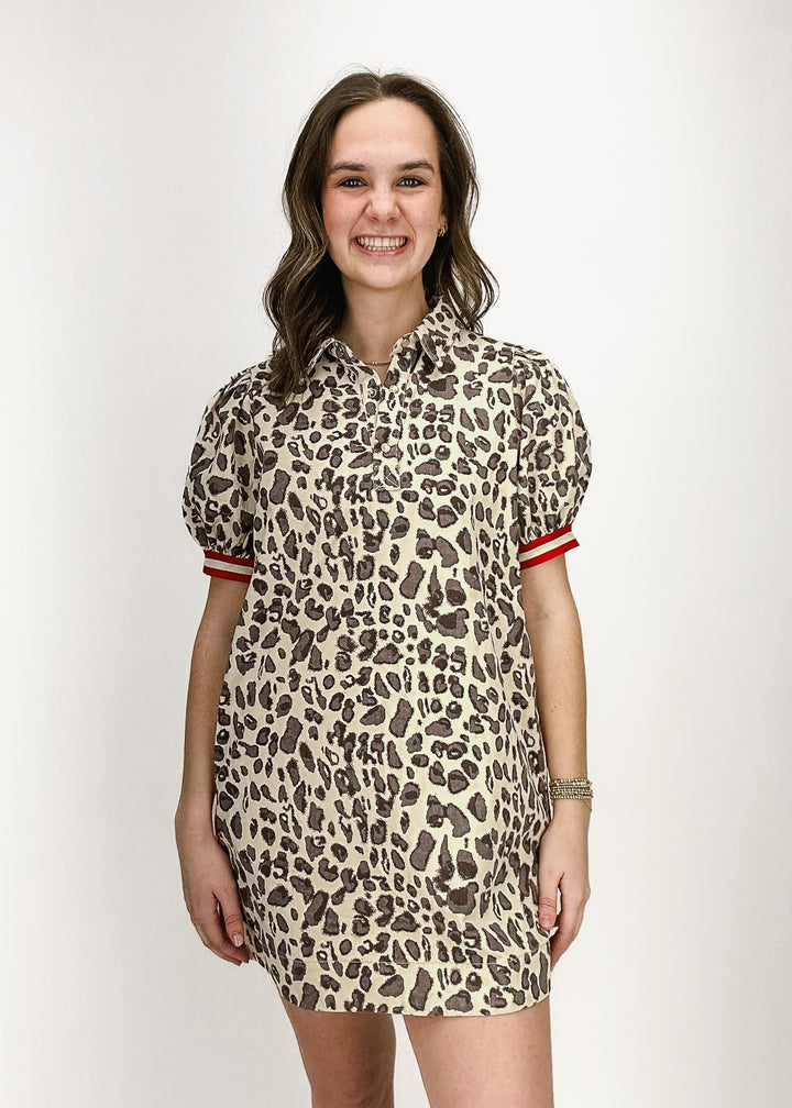 Morgan Leopard Print Dress