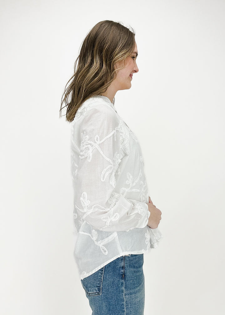 Alea Embroidered Button Down
