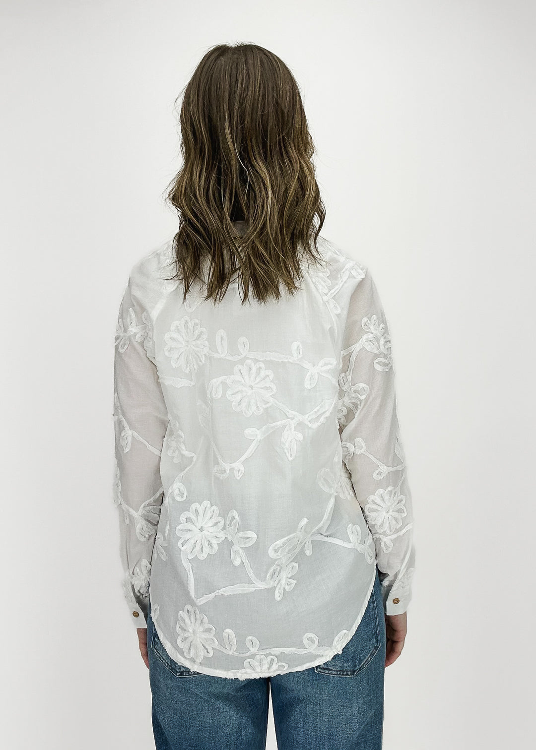 Alea Embroidered Button Down