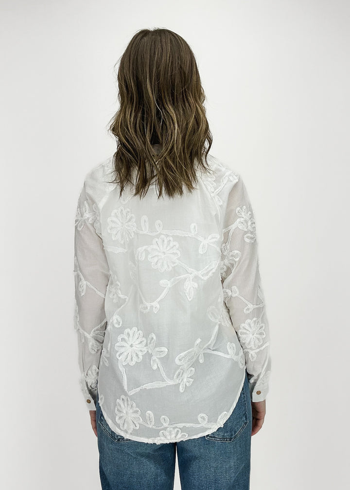 Alea Embroidered Button Down