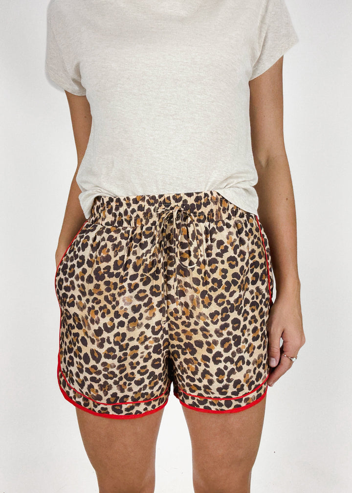 Terri Leopard Shorts