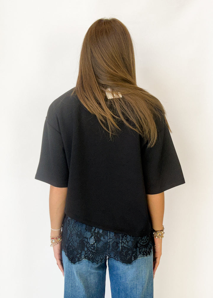 Lovely Lace Top - Black