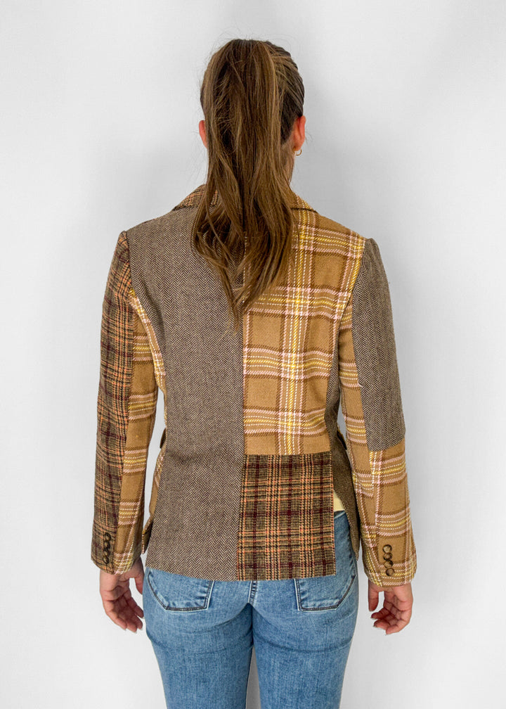 Izzy Plaid Patchwork Blazer