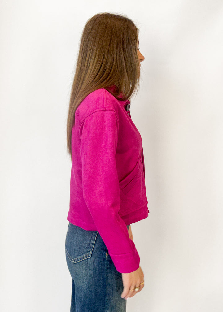 Mia Knit Jacket - Deep Fuchsia